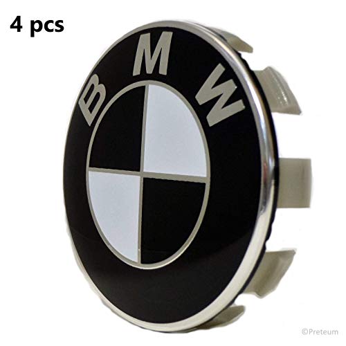 BMW čepovi za felge 68mm (Bijelo - crni set od 4kom)