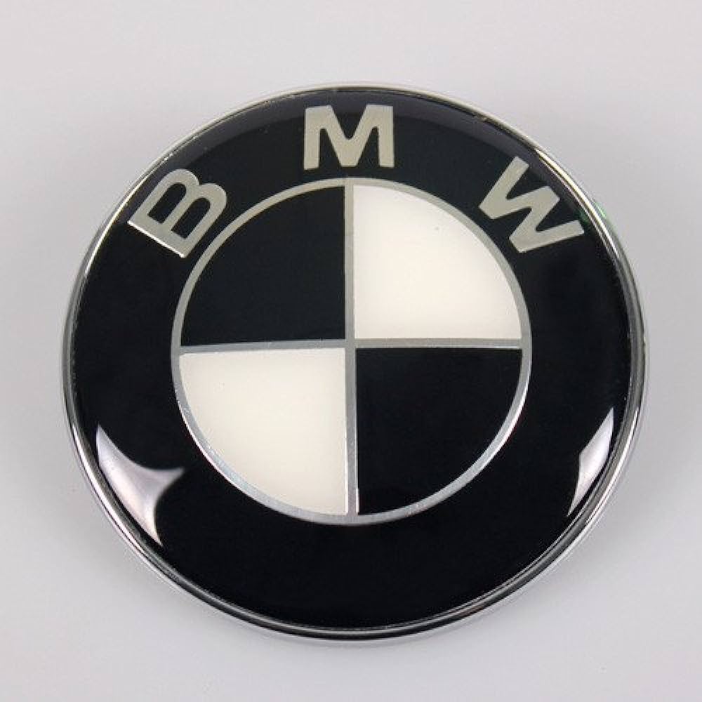 BMW amblem 74mm (Crno - bijeli)