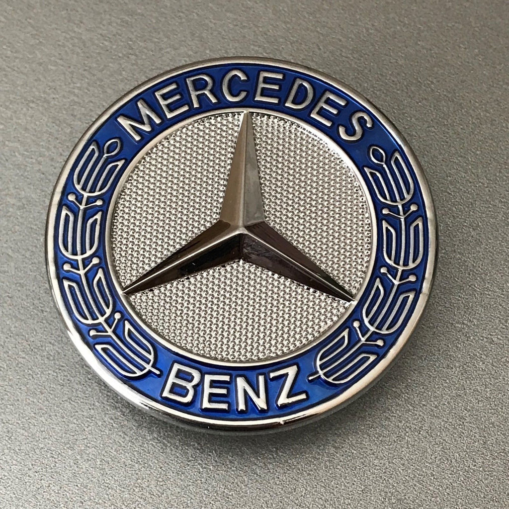 Mercedes amblem haube 57mm (plavi, crni, mat) - Uzmi sve