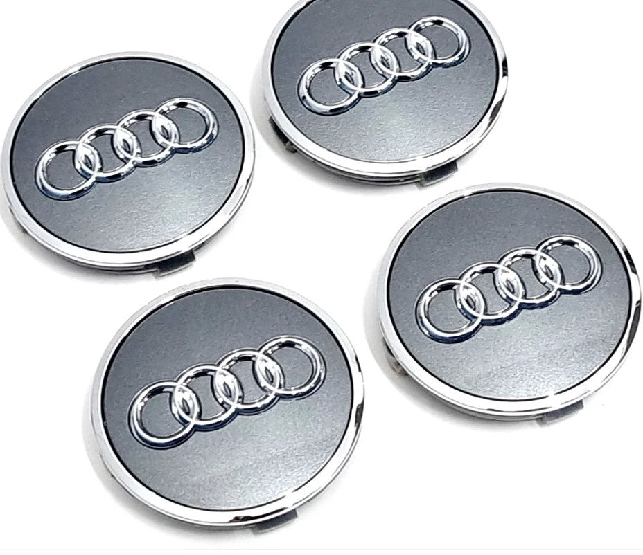 Audi čepovi za felge - SIVI 61mm (SET)