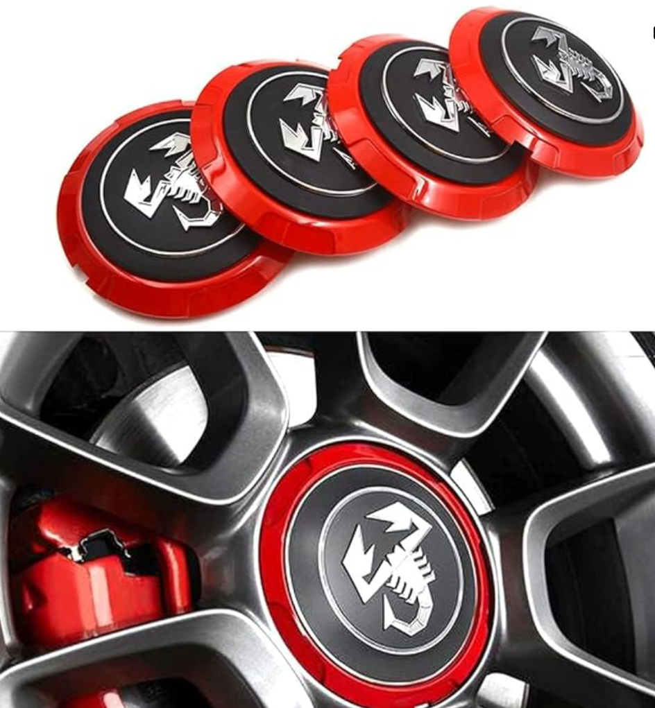 Fiat Abarth čepovi za felge 133mm (set)