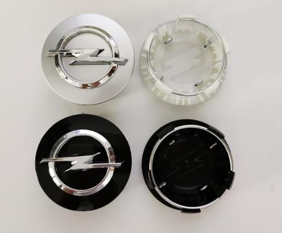 OPEL čepovi za felge - 54mm SREBRENI ili CRNI (4 kom)